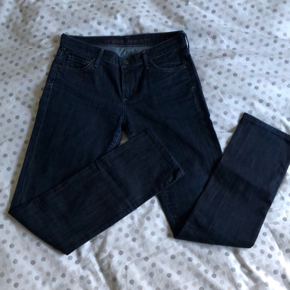 Citizens of Humanity Ava straight leg dark wash